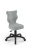 Krzesło dziecięce Petit z podnóżkiem wzrost 133-159 cm tkanina velvet podstawa czarna VT03