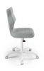 Krzesło dziecięce Petit wzrost 119-142 cm tkanina velvet podstawa biała VT03