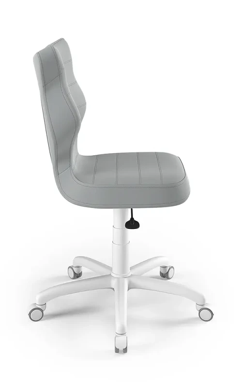 Krzesło dziecięce Petit wzrost 119-142 cm tkanina velvet podstawa biała VT03