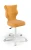 Krzesło dziecięce Petit wzrost 119-142 cm tkanina velvet podstawa biała VT35