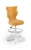 Krzesło dziecięce Petit z podnóżkiem wzrost 119-142 cm tkanina velvet podstawa biała VT35