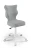 Krzesło dziecięce Petit wzrost 159 -188 cm velvet podstawa biała  VT03