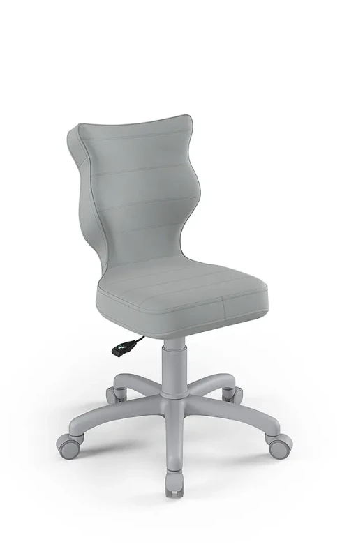 Krzesło dziecięce Petit wzrost 119-142 cm tkanina velvet podstawa szara VT03