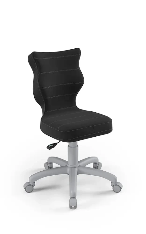 Krzesło dziecięce Petit wzrost 119-142 cm tkanina velvet podstawa szara VT17