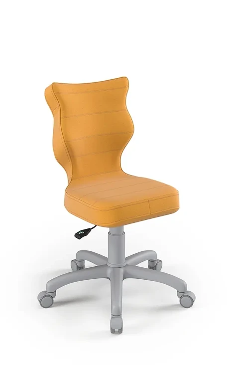 Krzesło dziecięce Petit wzrost 119-142 cm tkanina velvet podstawa szara VT35