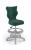 Krzesło dziecięce Petit z podnóżkiem wzrost 146 -176,5 cm velvet podstawa szara VT05