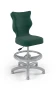 Krzesło dziecięce Petit z podnóżkiem wzrost 146 -176,5 cm velvet podstawa szara VT05