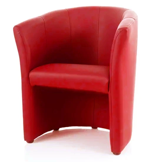 Fotel TM-1 ekoskóra czerwony