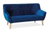 Sofa tapicerowana Nordic 3 Velvet granat Bluvel 86