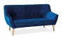 Sofa tapicerowana Nordic 3 Velvet granat Bluvel 86