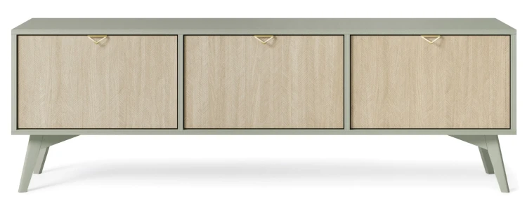 Szafka RTV Forest eukaliptus/jodełka scandi 158 cm