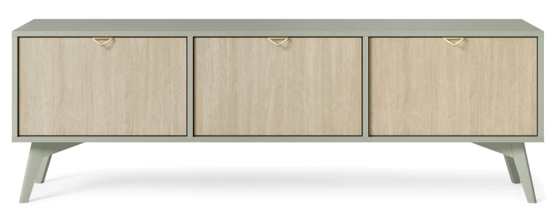 Szafka RTV Forest eukaliptus/jodełka scandi 158 cm