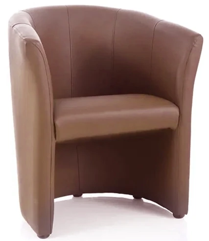 Fotel TM-1 ekoskóra jasny brąz