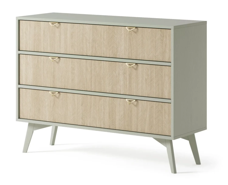 Komoda Forest eukaliptus/jodełka scandi 106 cm