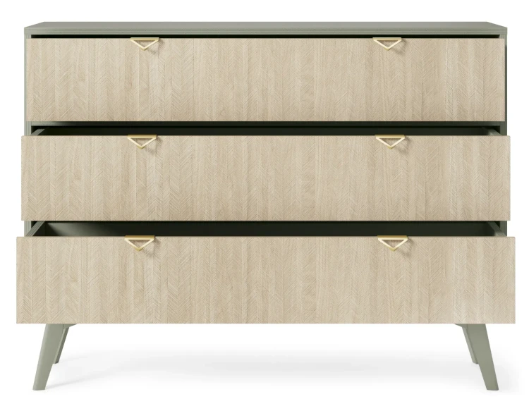 Komoda Forest eukaliptus/jodełka scandi 106 cm