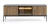 Szafka RTV SENTO z LED 154x56x39 cm czarny/dąb wotan