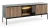 Szafka RTV SENTO z LED 154x56x39 cm czarny/dąb wotan