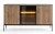 Komoda SENTO z LED 154x83x39 cm czarny/dąb wotan