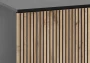 Komoda SENTO z LED 154x83x39 cm czarny/dąb wotan