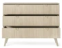 Komoda Forest beż piaskowy/jodełka scandi 106 cm