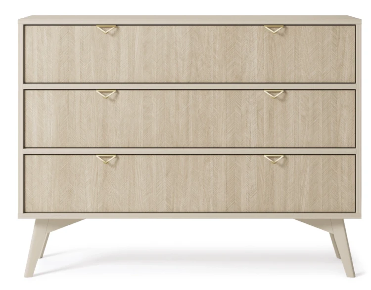 Komoda Forest beż piaskowy/jodełka scandi 106 cm