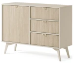 Komoda Forest II beż piaskowy/jodełka scandi 106 cm