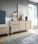 Komoda Forest III beż piaskowy/jodełka scandi 158 cm