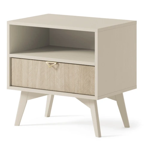 Szafka nocna Forest beż piaskowy/jodełka scandi 54 cm