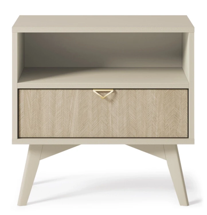 Szafka nocna Forest beż piaskowy/jodełka scandi 54 cm