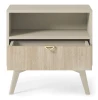 Szafka nocna Forest beż piaskowy/jodełka scandi 54 cm