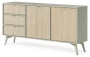Komoda Forest II eukaliptus/jodełka scandi 158 cm