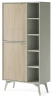 Regał witryna eukaliptus/jodełka scandi 160 cm