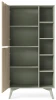 Regał witryna eukaliptus/jodełka scandi 160 cm