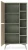 Regał witryna eukaliptus/jodełka scandi 160 cm