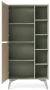Regał witryna eukaliptus/jodełka scandi 160 cm