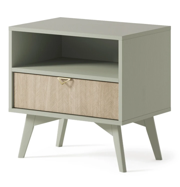 Szafka nocna Forest eukaliptus/jodełka scandi 54 cm