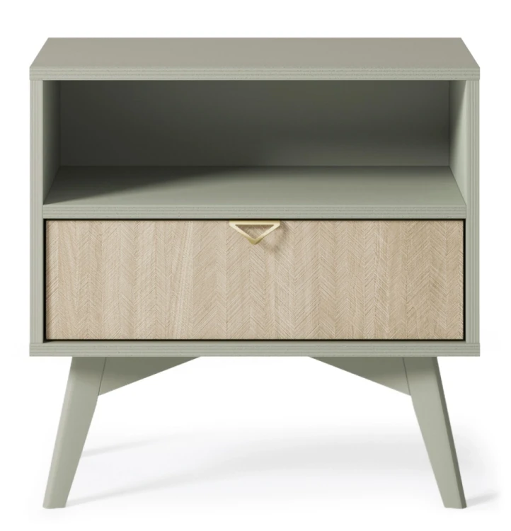Szafka nocna Forest eukaliptus/jodełka scandi 54 cm