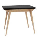 Stół rozkładany ENVELOPE 90-130 cm | Czarny mat