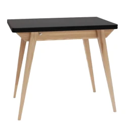 Stół rozkładany ENVELOPE 90-130 cm | Czarny mat
