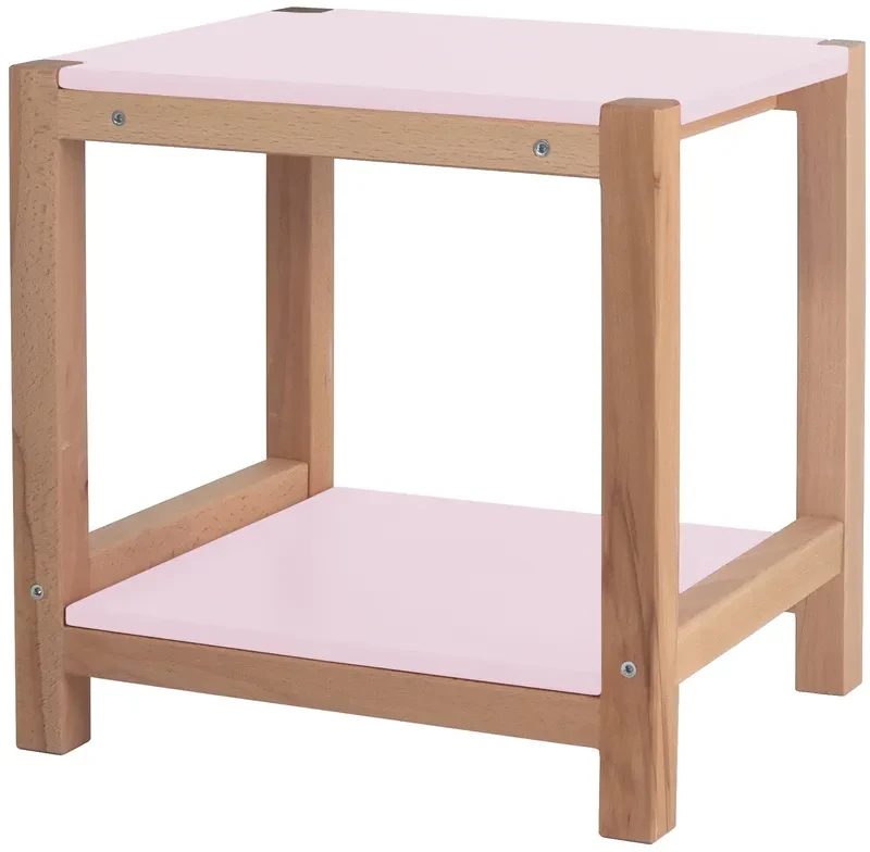 Stolik Pomocnik Stołek TRIVENTI 35x40x40 cm różowy