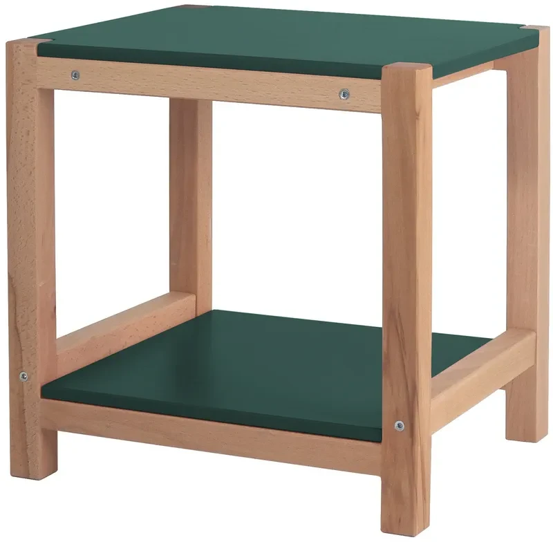 Stolik Pomocnik Stołek TRIVENTI 35x40x40 cm zielony butelkowy