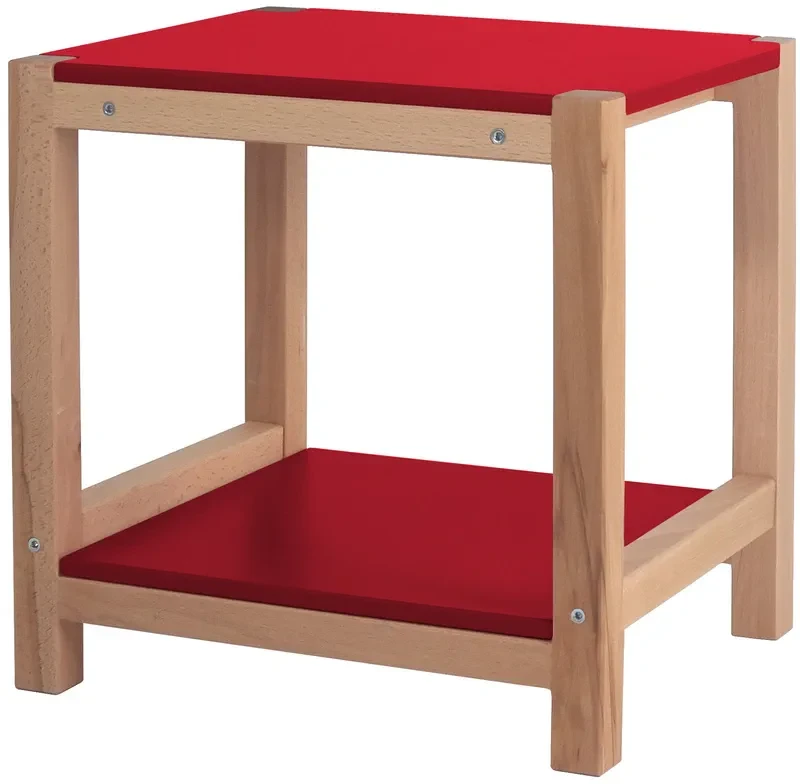 Stolik Pomocnik Stołek TRIVENTI 35x40x40 cm czerwony