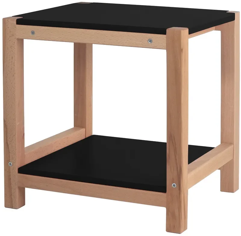 Stolik Pomocnik Stołek TRIVENTI 35x40x40 cm  czarny