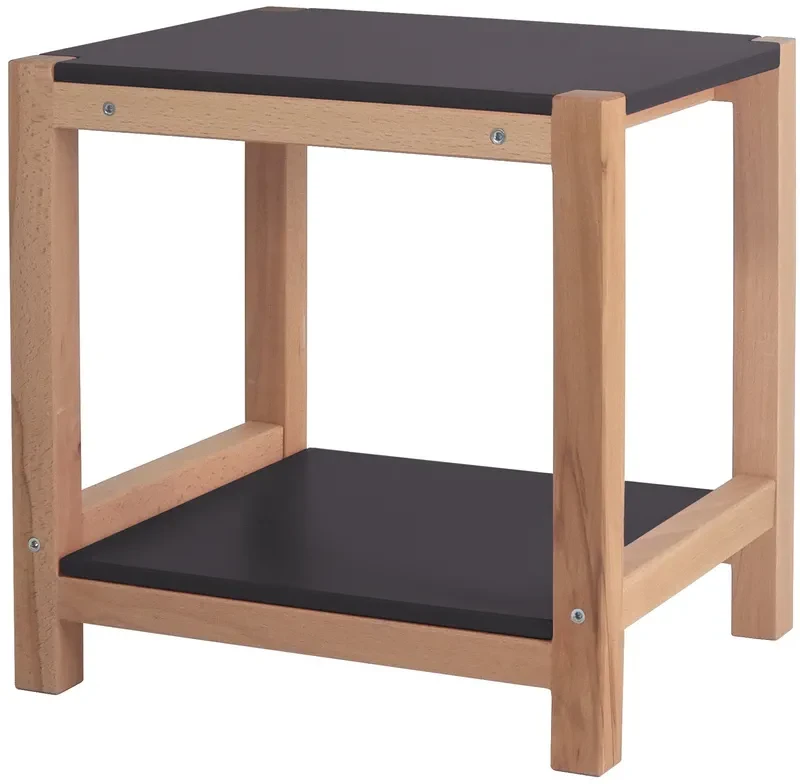 Stolik Pomocnik Stołek TRIVENTI 35x40x40 cm grafitowy