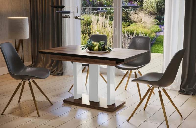 Stół Appia Black rozkładany 130-210 mix monastery