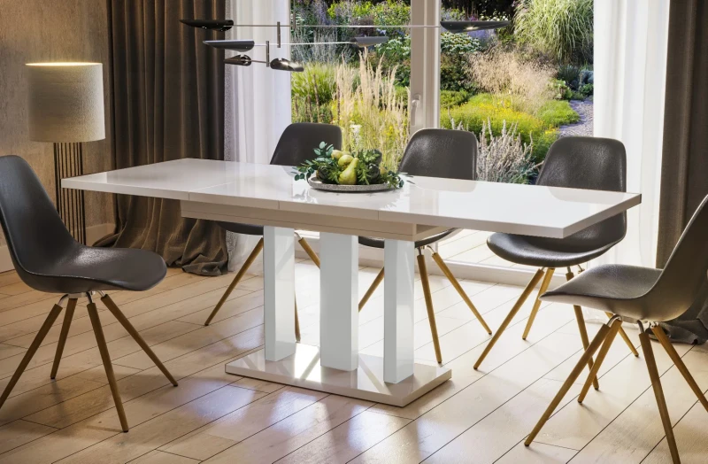 Stół Appia rozkładany 130-210 biały połysk