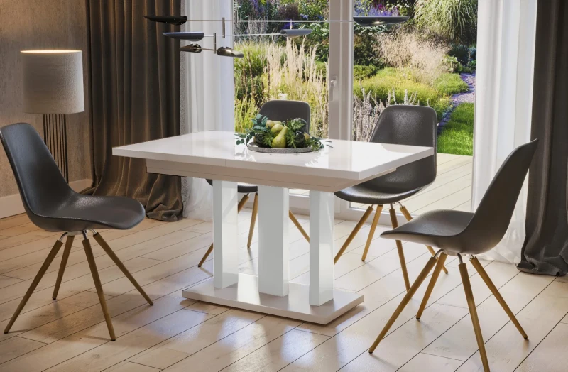 Stół Appia rozkładany 130-210 biały połysk