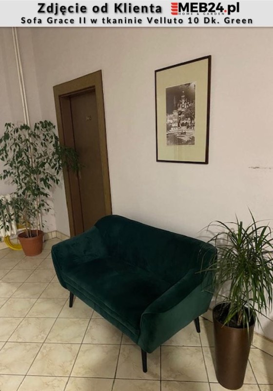 Sofa tapicerowana Grace II w stylu skandynawskim - zdjęcie od klienta