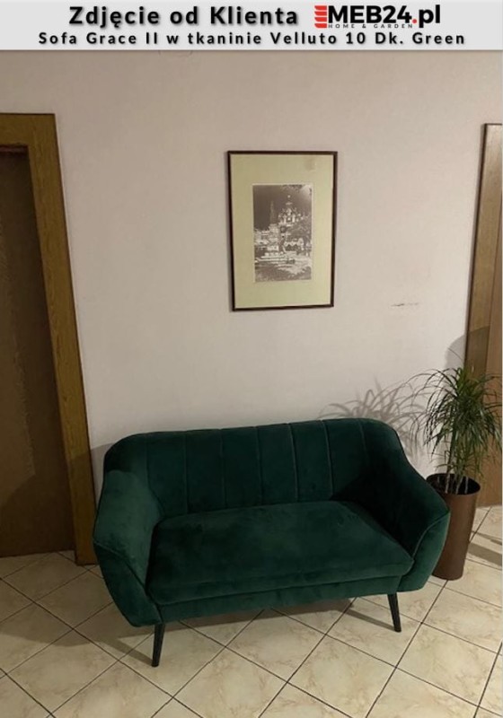 Sofa tapicerowana Grace II w stylu skandynawskim - zdjęcie od klienta