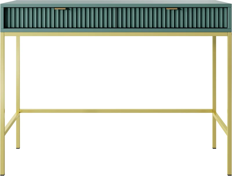 Toaletka Nova z szufladami LABRADOR uchwyty  złote